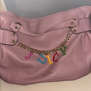 Juicy Couture Pink Leather Shoulder Bag